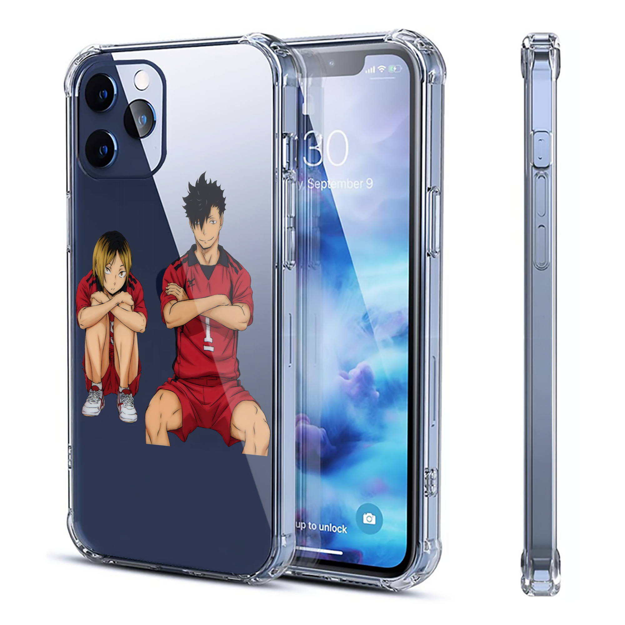 （画像用） ハイキュー!! Haikyu!! 【iPhone 12シリーズ対応】透明スマホケース（クリアソフトケース）